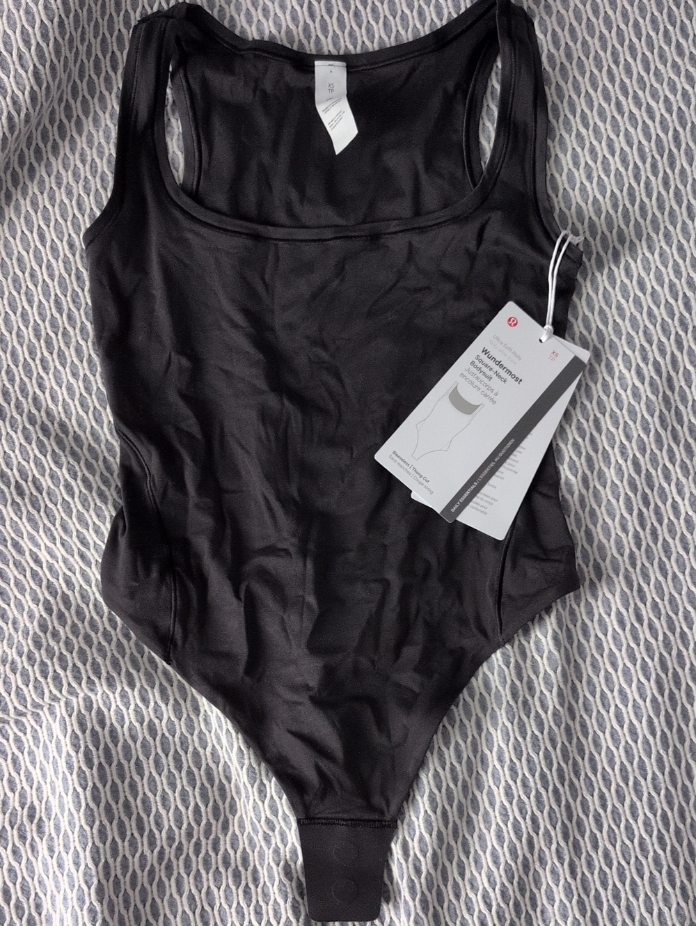 lululemon athletica Black Seamless Tank Bodysuit